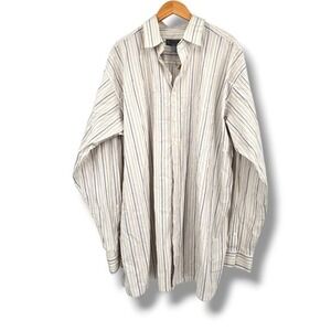 NEW Bruno‎ Casual Male 2XLT Men's Striped Button Up Shirt Big and Tall